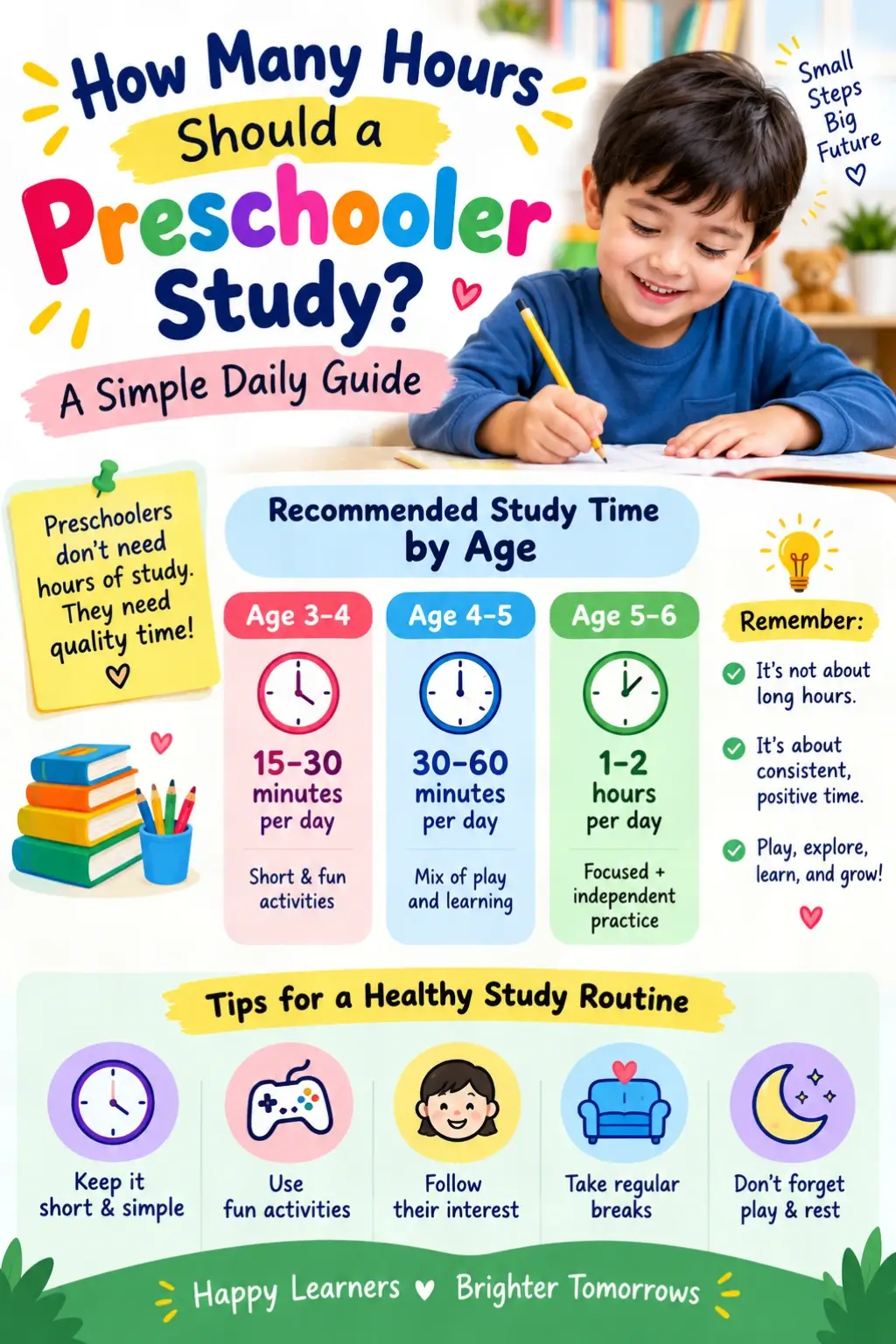 How Many Hours Should a Preschooler Study