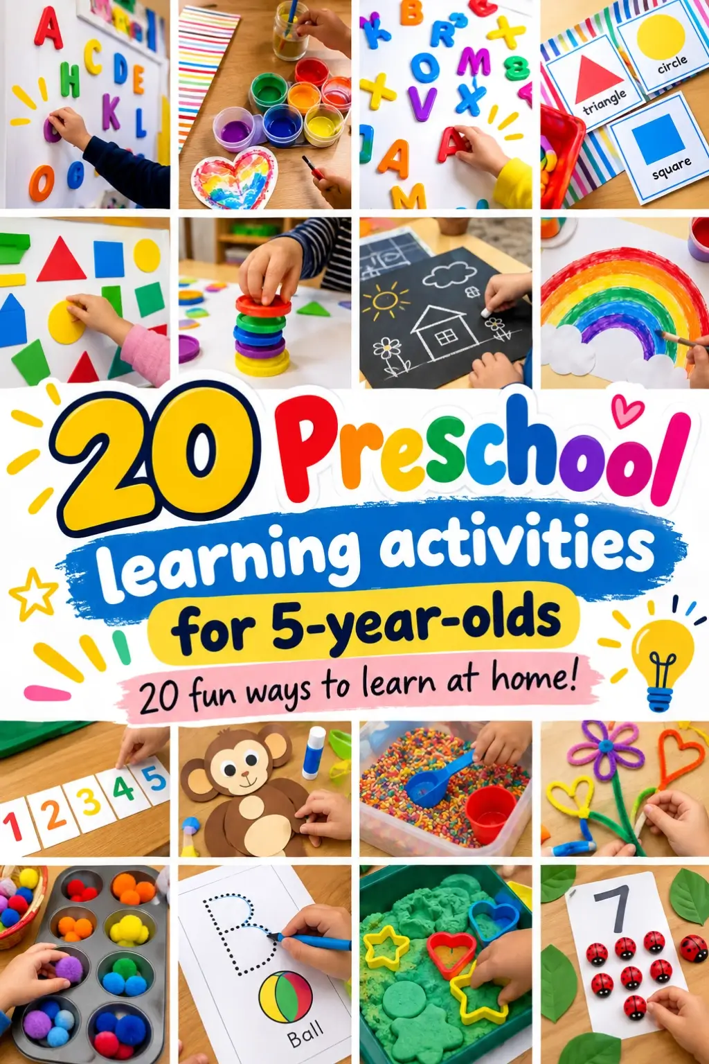 Preschool Learning Activities for 5-Year-Olds at Home