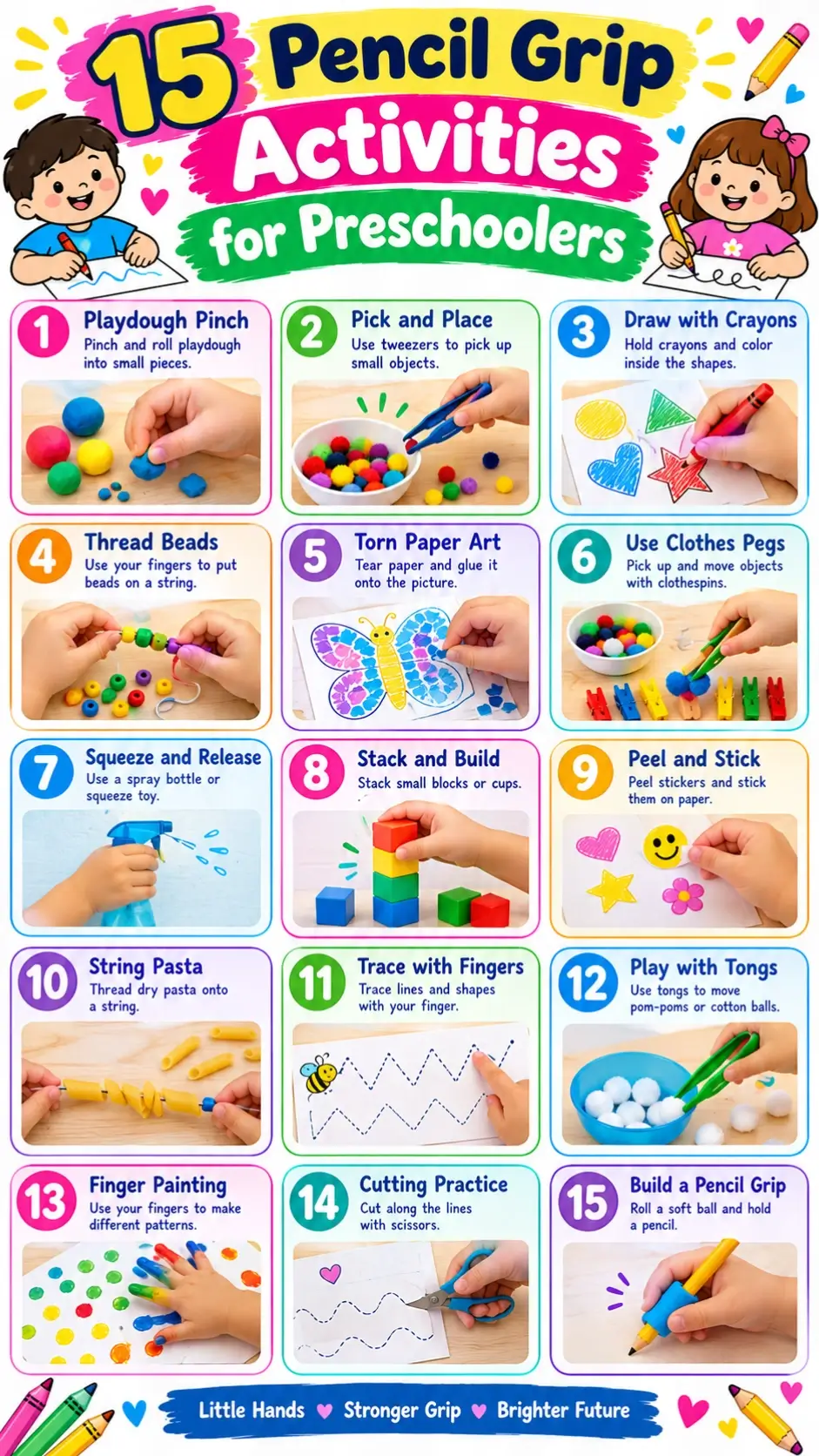 Pencil Grip Activities for Preschoolers