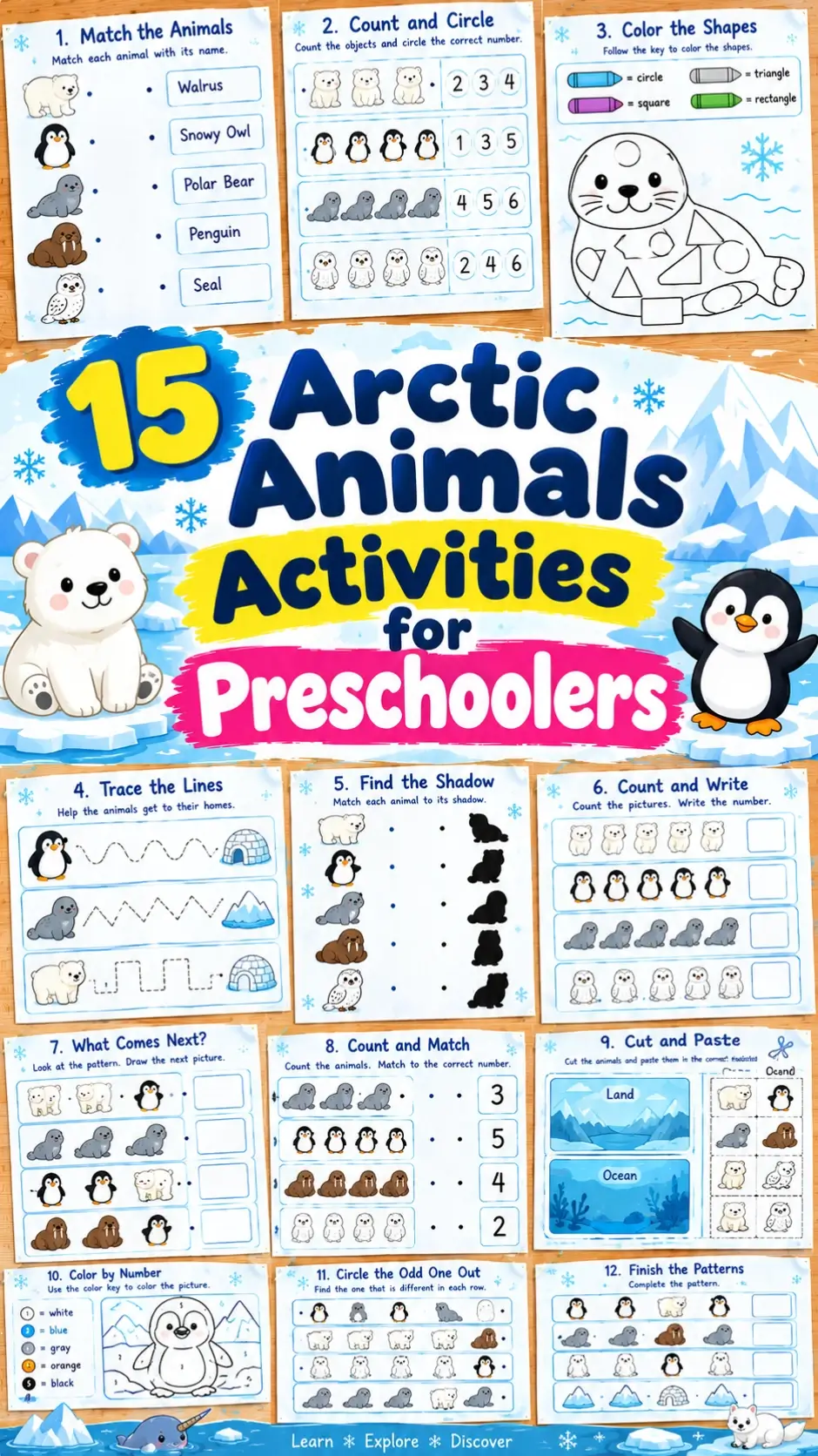 Arctic Animals Activities for Preschoolers