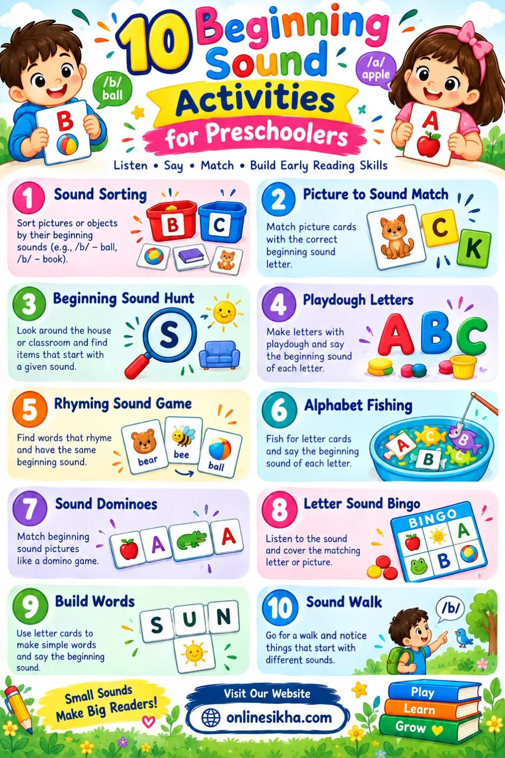 Beginning Sound Activities for Preschoolers