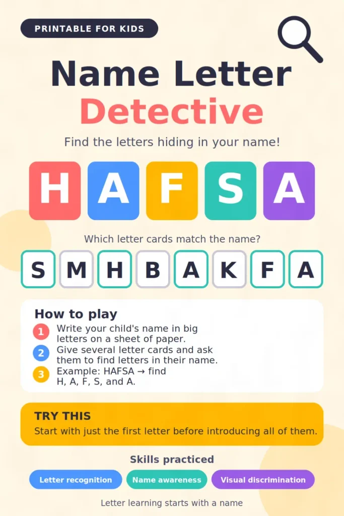 Name Letter Detective