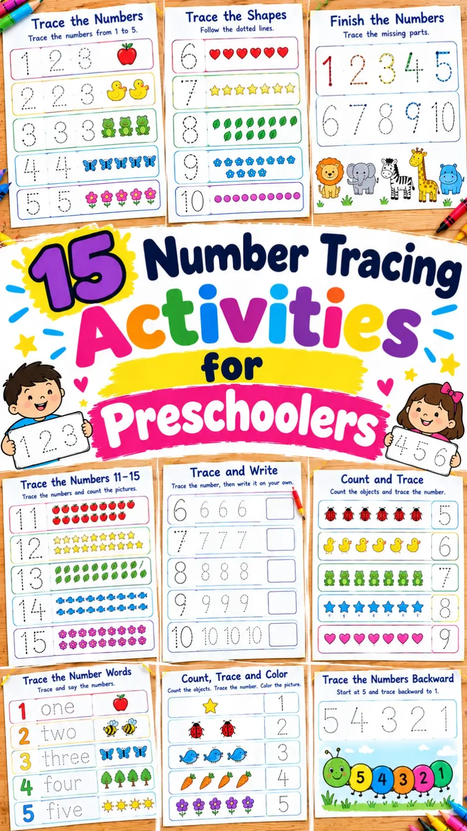 Number Tracing Activities for Preschoolers