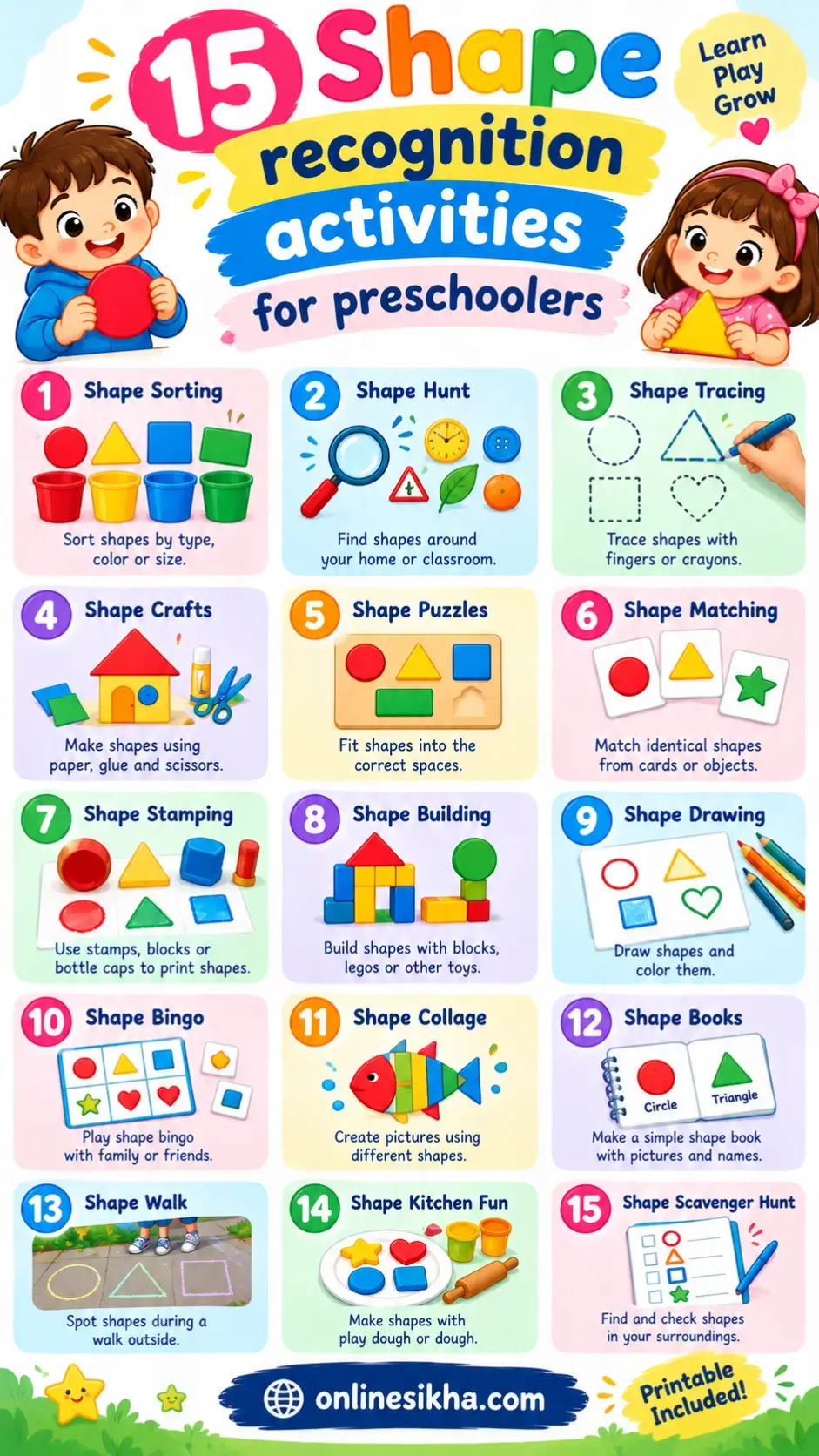 Shape Recognition Activities For Preschoolers: 15 Fun Ways To Learn ...