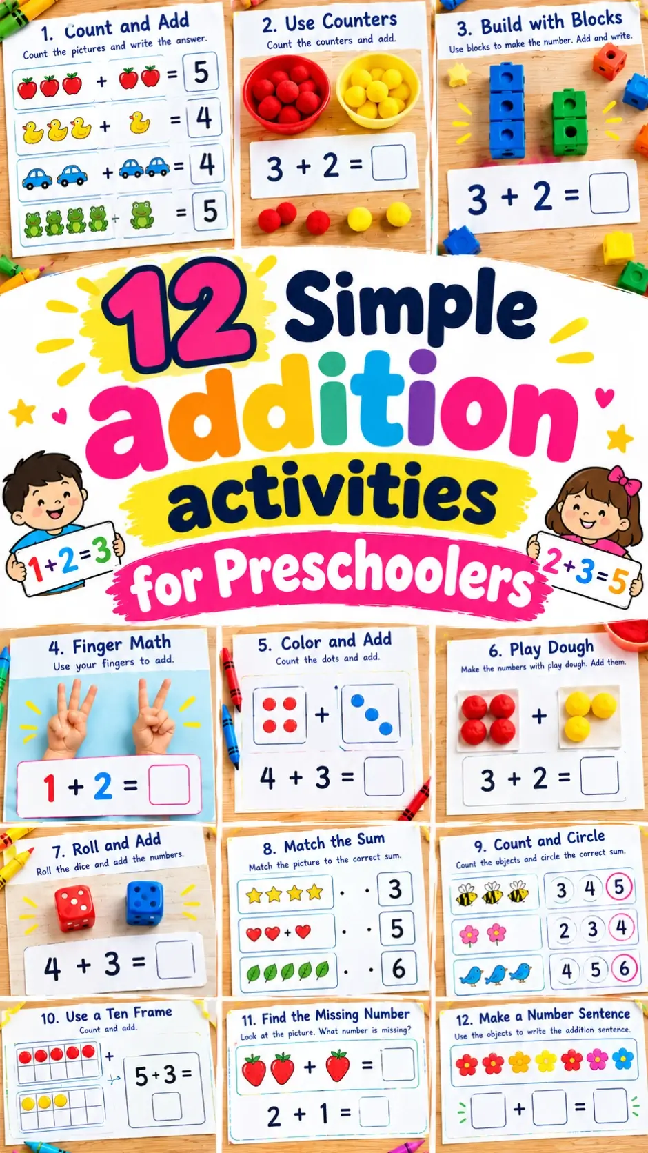 Addition Activities for Preschoolers